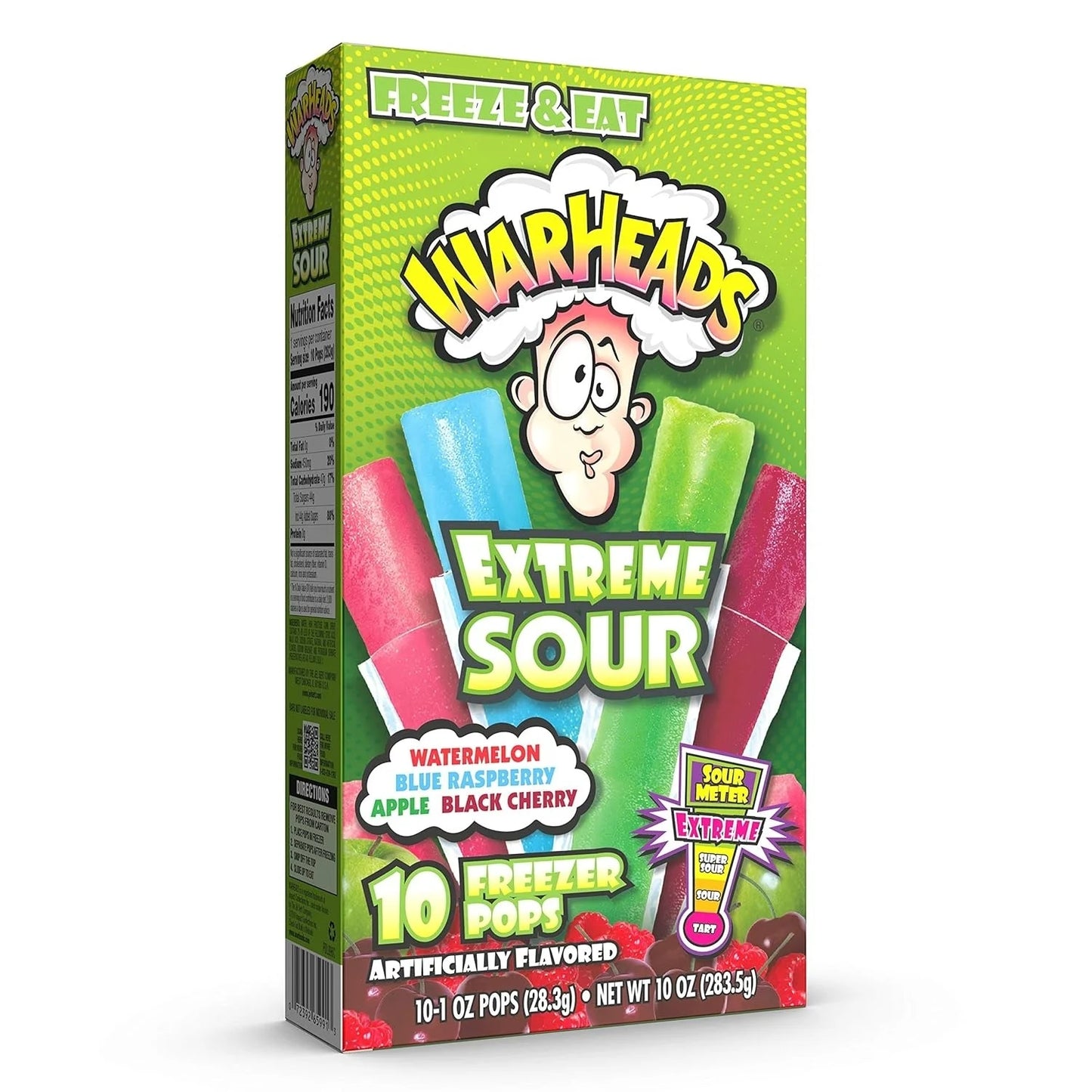 Warheads Extreme Sour Freezer Pops